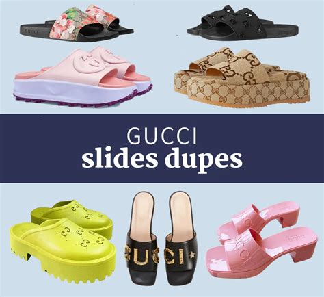 gucci rubber slide dupes|le chic street gucci dupe.